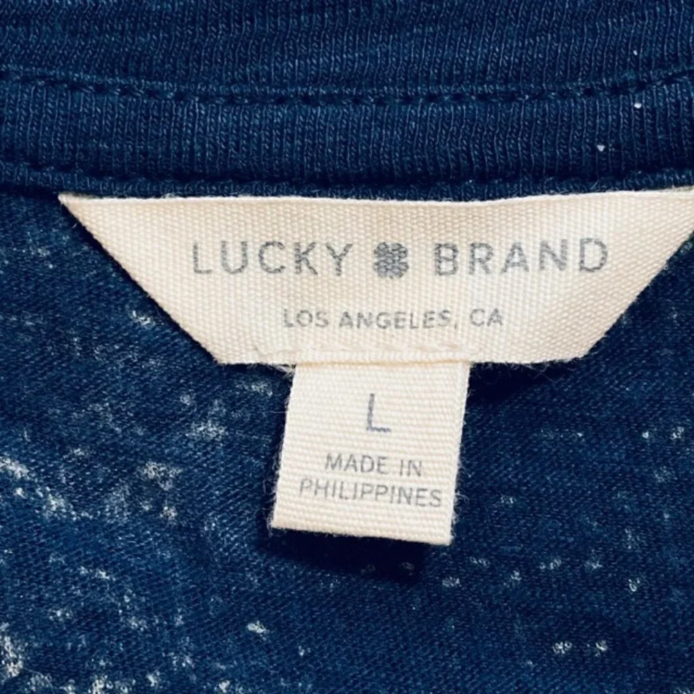 LUCKY BRAND Geometric Burnout Top - Size Large
